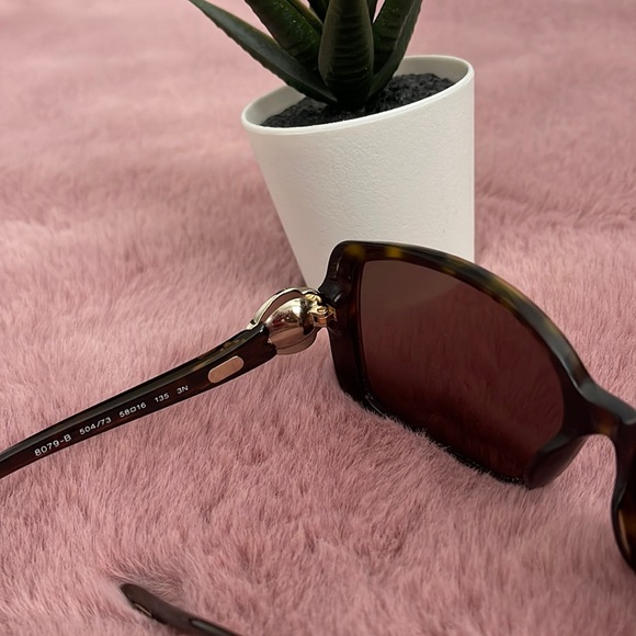 BVLGARI/Bulgari Swarovski Gem Brown Tortoise Havana Dark Sunglasses (Authentic) - Picture 5 of 8